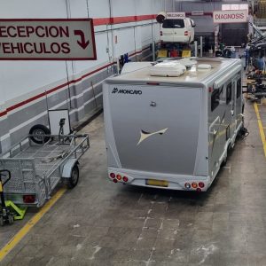 Cambio de aceite de la caravana