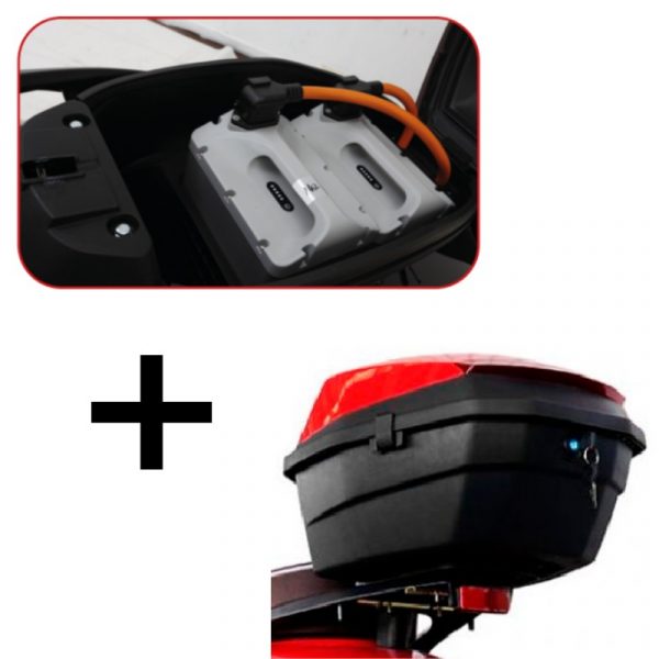 Pack Bateria 40Ah extra + Maleta y soporte para Ebroh Veracruz GLE1