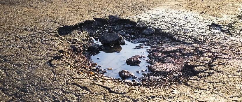 daños que causan los baches