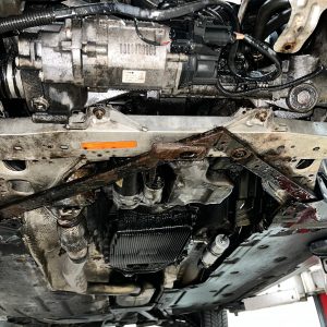 parte coche abajo oxidado